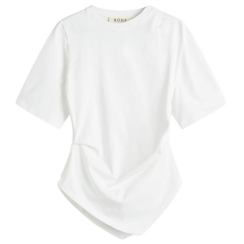 Tričko Róhe Re-Invented Twisted T-Shirt Biela | 416-20-206
