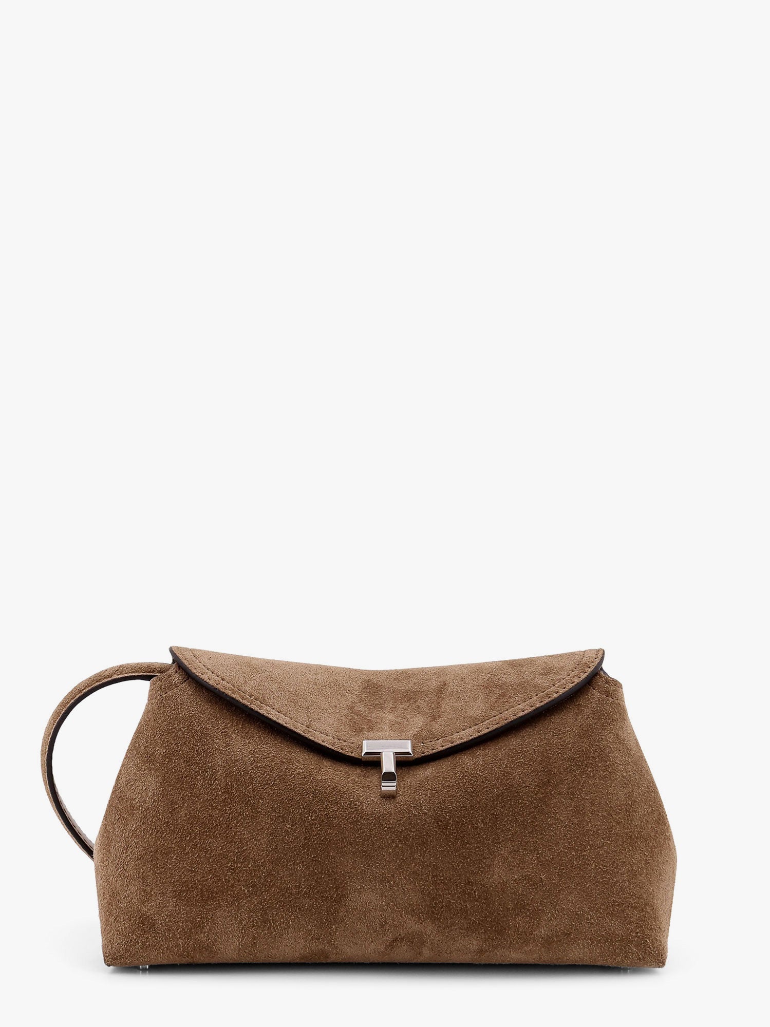 Kabelka TOTEME T-Lock Suede Clutch Bag Toteme Hnedá | 241WAL944LE0004104, 0
