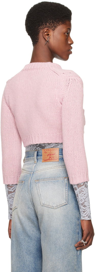 Sveter We11done We11done Cropped Cardigan Ružová | WD-KC0-24-645-W-LP, 2
