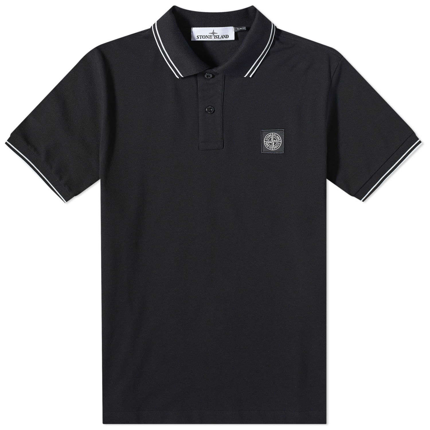 Polo tričko Stone Island Patch Polo Čierna | 10152SC18-A0029, 0