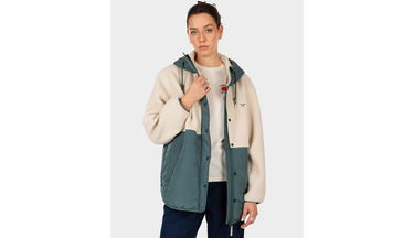 Bunda Irie Daily Arctik Long Hooded Fleece Quilted Jacket Rôznofarebný | 965D111-466, 4