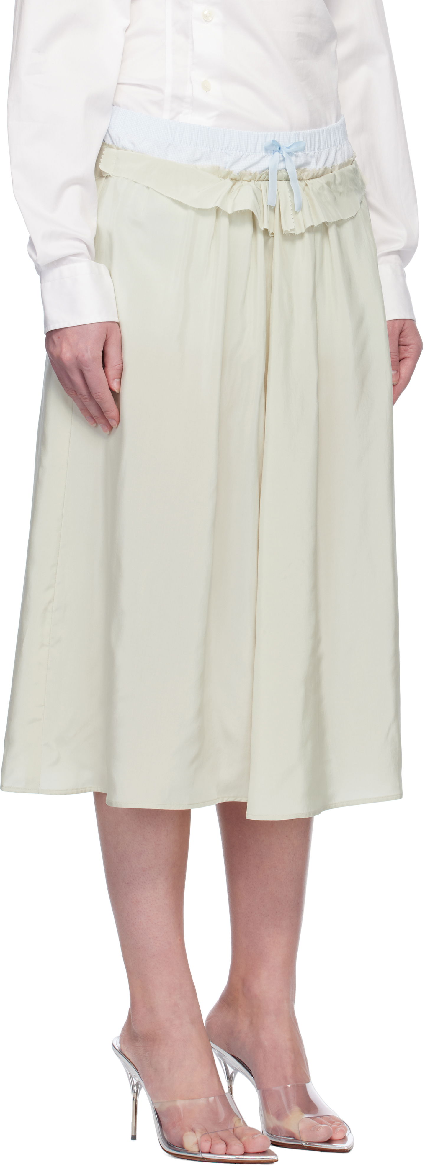Sukňa Maison Margiela Maison Margiela 'Anonymity Of The Lining' Midi Skirt Zelené | S51ME0037 S76632, 1