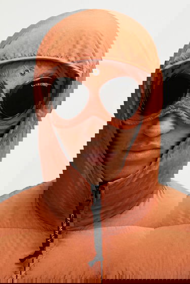 Prešívaná bunda C.P. Company Chrome-R Goggle Down Jacket Oranžová | 17CMOW079A005904G, 3