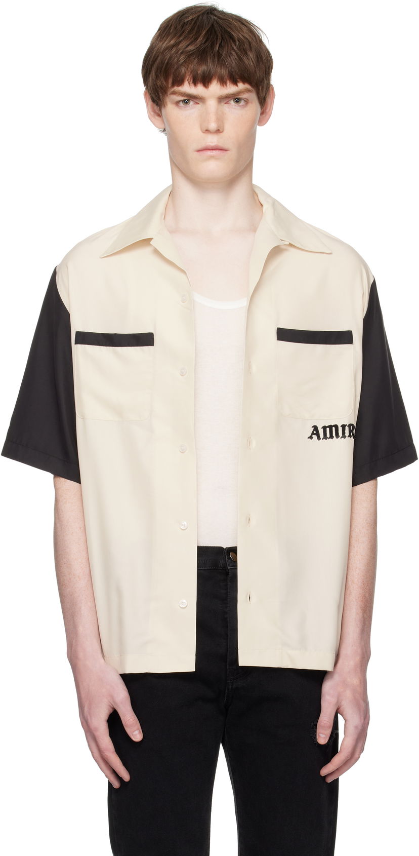 Košeľa AMIRI AMIRI 'Try It' Bowling Shirt Čierna | AMSTCA1149