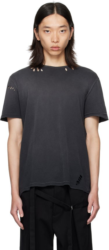 Tričko Ann Demeulemeester Ann Demeulemeester Eternal Eagle Baptist Distressed T-Shirt Čierna | B0013414-FA638-098, 0