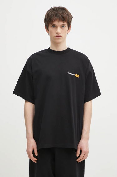 Tričko VETEMENTS Black '.Com' T-Shirt Čierna | UA66TR750B, 2