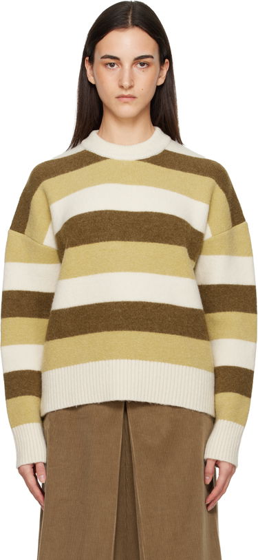 Sveter AMI Alpaca Striped Crewneck Sweater Rôznofarebný | H25UKS841.KN0126, 0