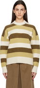 Alpaca Striped Crewneck Sweater