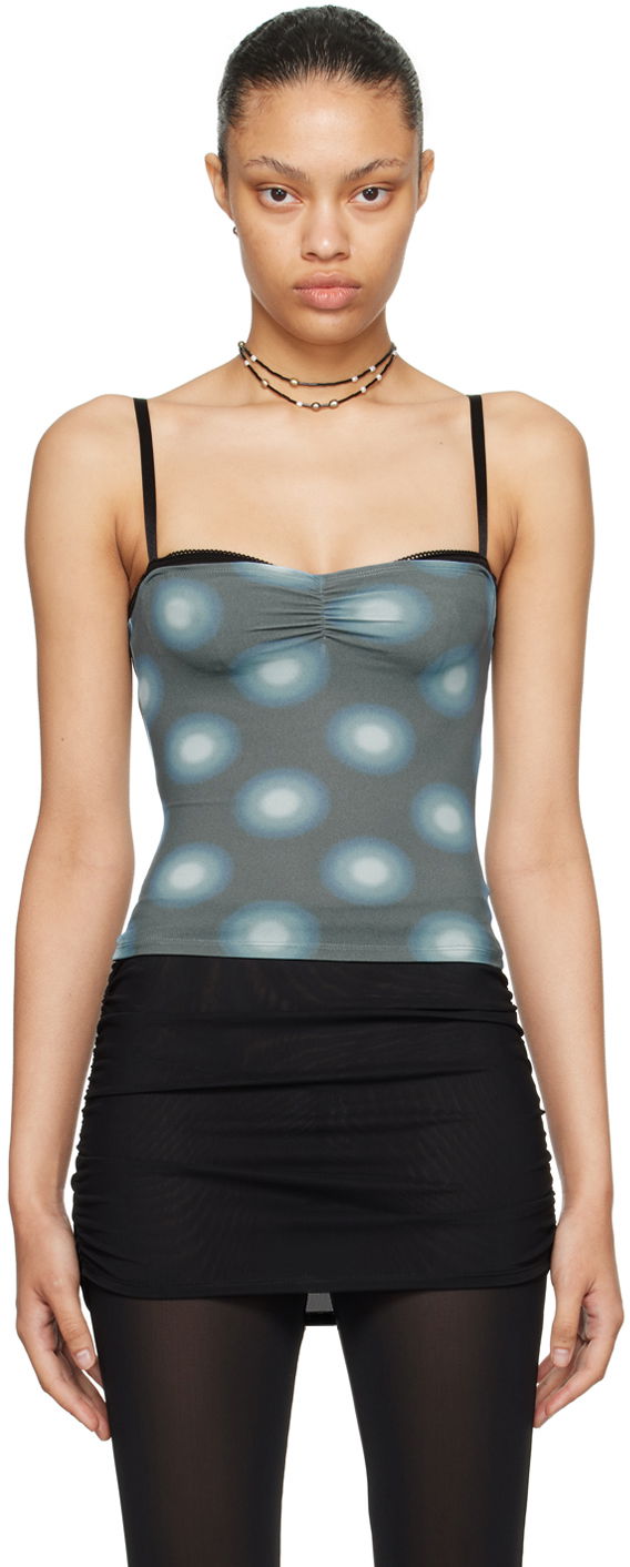 Tielko Miaou Miaou Enzo Print Camisole Modrá | 7092TKGRB, 0