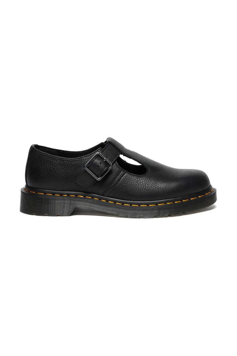 Tenisky a topánky Dr. Martens Polley Leather Mary Jane flat-heeled Shoes Čierna | DM41408001