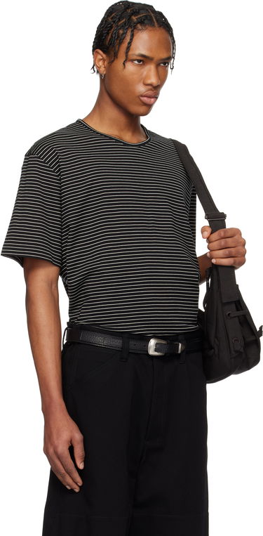 Tričko LEMAIRE LEMAIRE Striped Short Sleeve T-Shirt Čierna | TO1385 LJ1033, 1