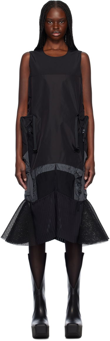 Šaty Junya Watanabe Junya Watanabe Paneled Midi Dress Čierna | JO-O024-051-1, 0