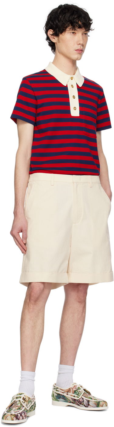 Polo tričko Valentino Valentino Striped Cotton Polo Rôznofarebný | 6V3MH03SAR9, 4