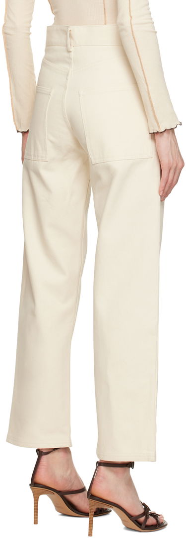 Džínsy Baserange Indre High-Rise Straight-Leg Jeans Béžová | TRIN-CC-SP23, 2