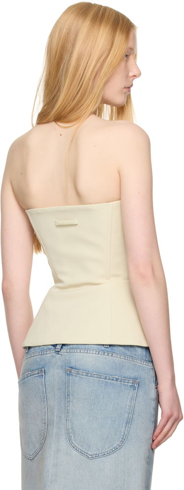 Crop Top Jean Paul Gaultier Jean Paul Gaultier Exclusive Topstitching Corset Top Žltá | 25/03-W-TO337-W002-79, 2