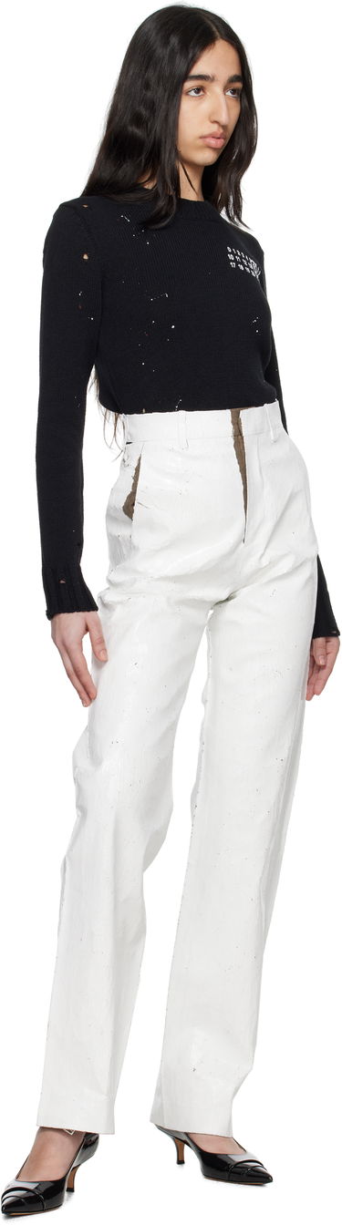Nohavice Maison Margiela MM6 Maison Margiela Tailoring Trousers Biela | S62KB0224 M35437, 3