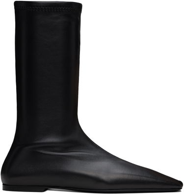 Oblečenie TOTEME TOTEME 'The Sock' Stretch Leather Boots Čierna | 244-WAS0160-LE0089, 0