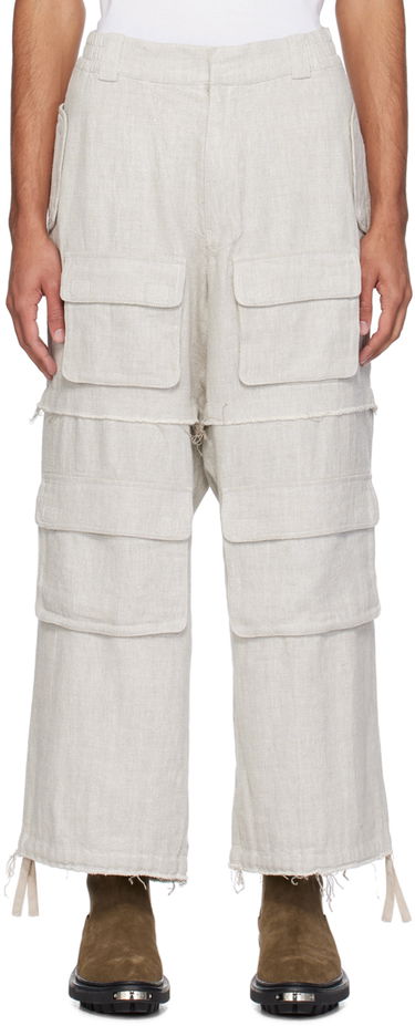 Cargo nohavice MISBHV Raw Edge Cargo Pants Šedá | 240M330, 0