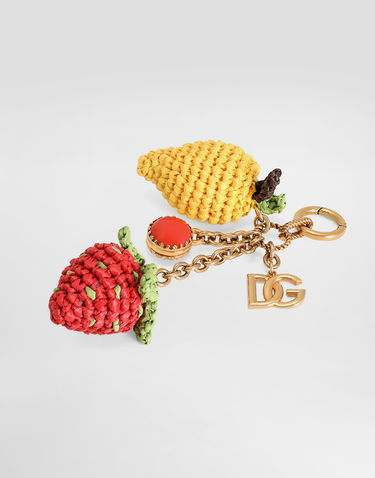 Kľúčenka Dolce & Gabbana Dolce & Gabbana Fruit Shaped Metal and Raffia Keychain Rôznofarebný | BI3410AK3748J901, 2