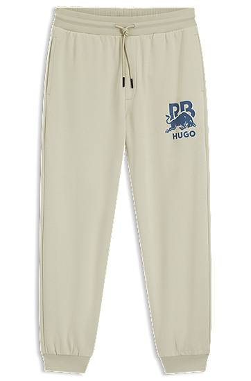 Súprava BOSS RB cotton-terry tracksuit bottoms with bull graphic Béžová | 50549309