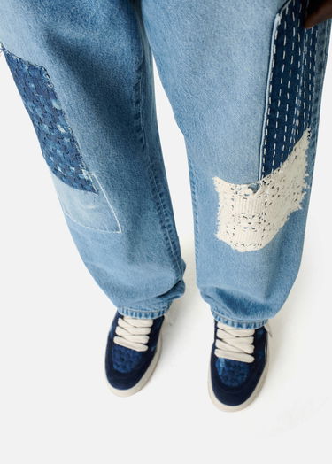 Džínsy AXEL ARIGATO Relaxed Fit Patchwork Jeans Modrá | A2988001, 7