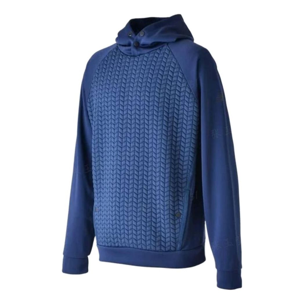 Mikina New Balance R.W.Tech Heat Loft Pullover Hoodie Modrá | MT23155-NGO, 0