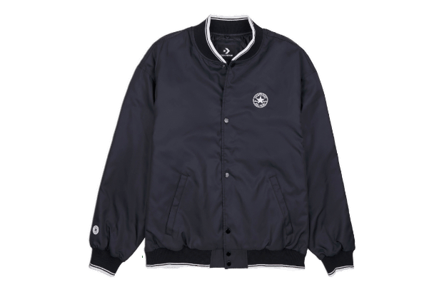 Bomber bunda Converse Logo Baseball Jacket Čierna | 10025987-A01