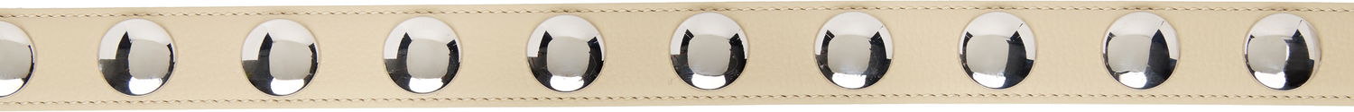 Opasok Khaite KHAITE Benny Studs Belt Béžová | 10014-798, 1