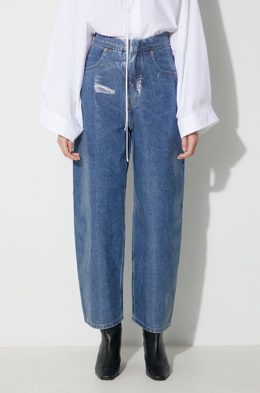 Džínsy Maison Margiela High Waist 5 Pockets Pants Modrá | S62LB0155, 0