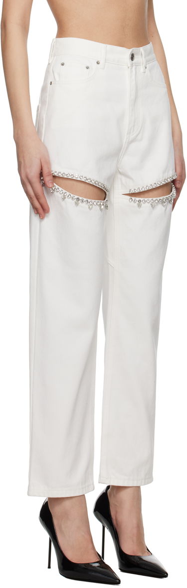 Džínsy Area AREA Crystal Slit Jeans Biela | 0000P01335, 1
