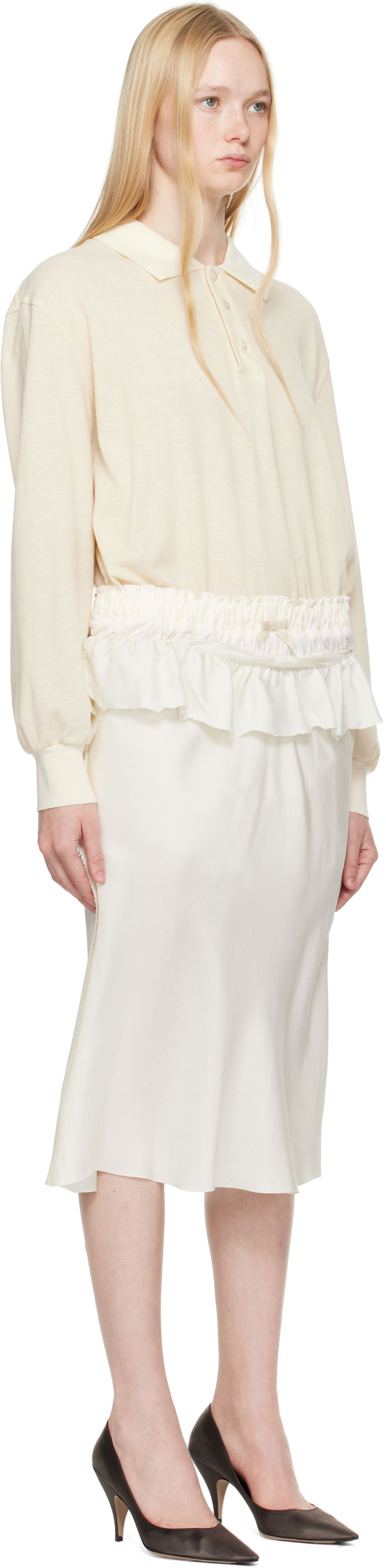 Sukňa Maison Margiela Maison Margiela Paneled Midi Dress Biela | S51DD0037 MTJ030, 1