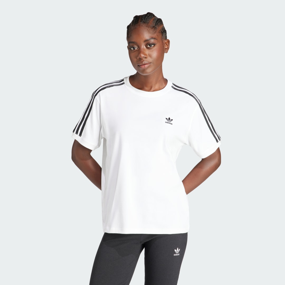 Tričko adidas Originals 3-Stripes Tee Biela | IR8051, 1