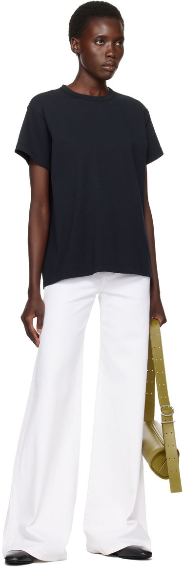 Džínsy Khaite Dane High-Waisted Wide-Leg Flared Stretch Jeans Biela | 1170902100, 3