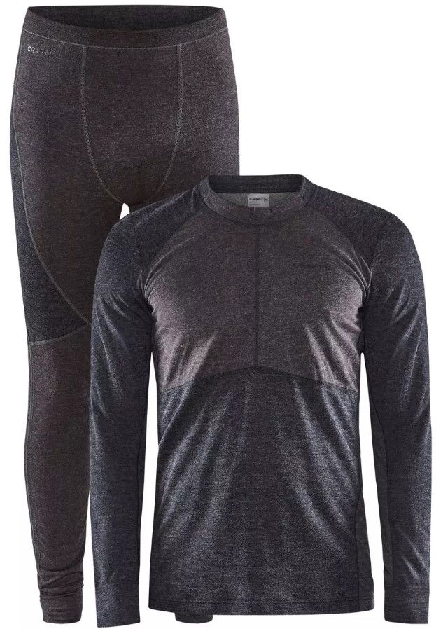 Spodná bielizeň a ponožky Craft Base Layer Set CORE Wool Mix Šedá | 1912537-999992, 0