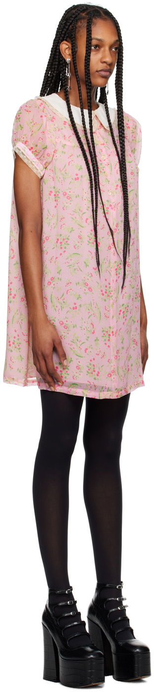 Šaty Anna Sui Arcadia Blossom Babydoll Minidress Ružová | 324C73, 1