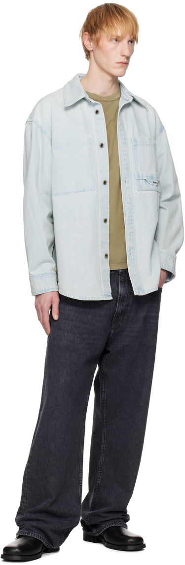 Košeľa WOOYOUNGMI WOOYOUNGMI Denim Shirt Modrá | W251SH16, 3