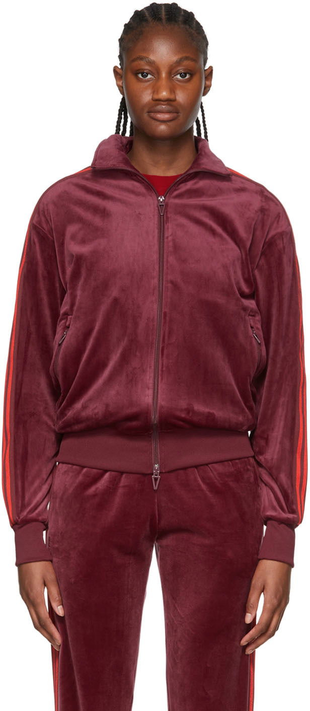 Mikina adidas x IVY PARK IVY PARK Velvet Track Jacket Červená | HN0305
