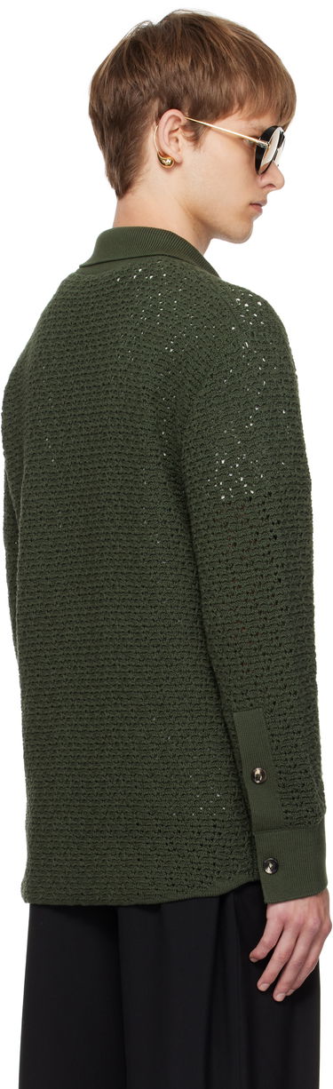 Sveter Bottega Veneta Bottega Veneta Crochet Cardigan Zelené | 841367V5SP03293, 2