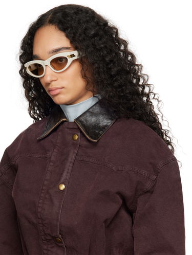 Slnečné okuliare Bottega Veneta Bold Ribbon Unapologetic Cat-Eye Sunglasses Biela | BV1189S-007, 3