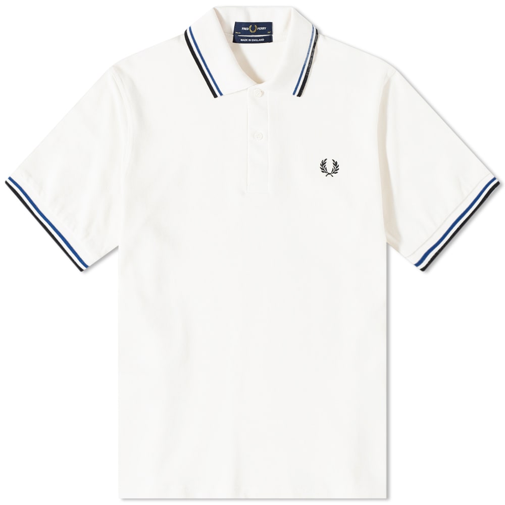 Polo tričko Fred Perry Authentic Original Twin Tipped Polo Biela | M12-H31, 0