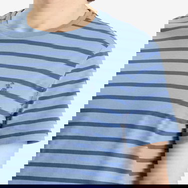 Tričko Polo by Ralph Lauren Stripe Crewneck Short Sleeve T-Shirt Modrá | 710938134008-BLU, 5