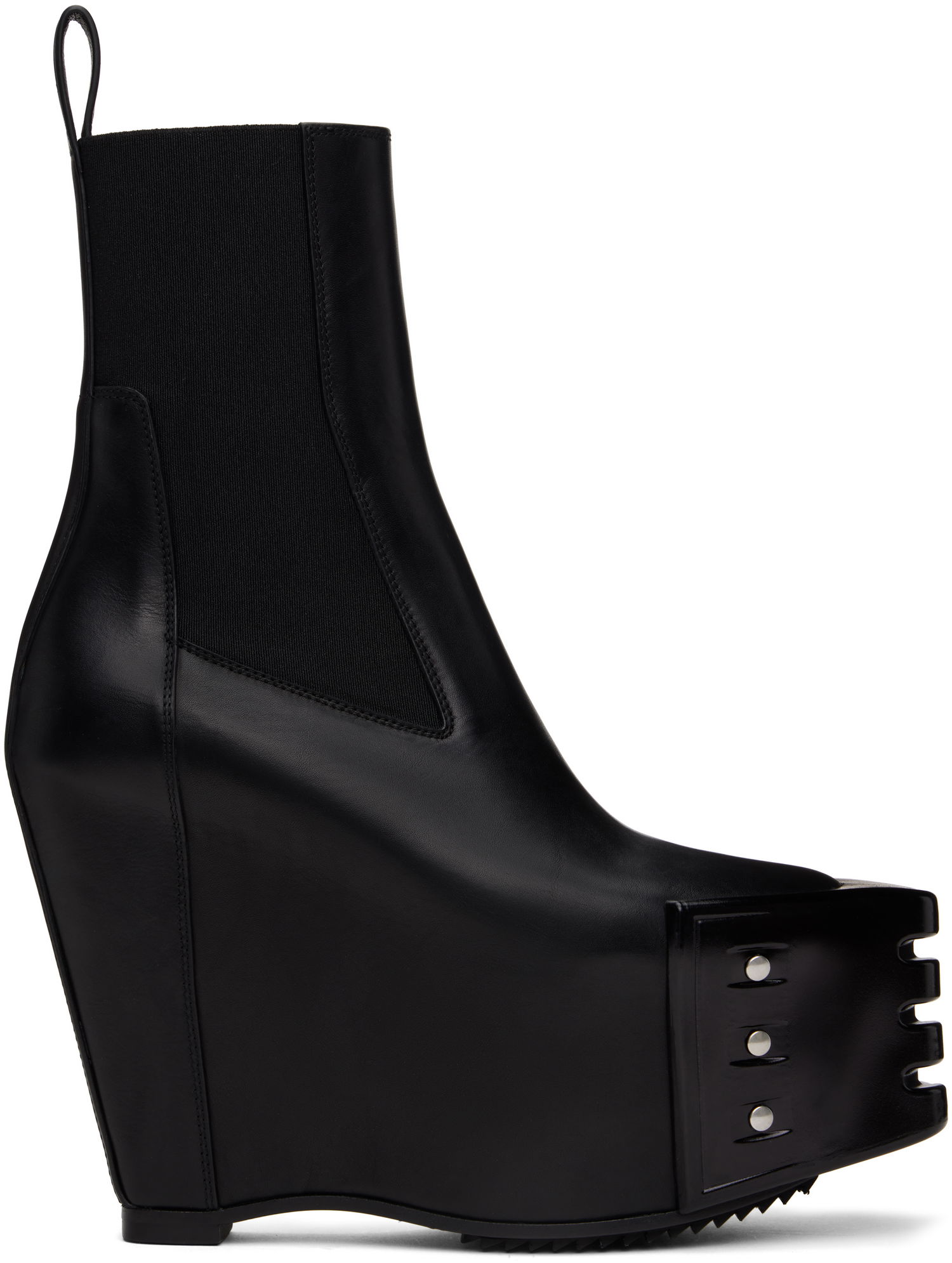 Oblečenie Rick Owens Rick Owens Hollywood Grilled Wedge Beatle Chelsea Boots Čierna | RU01E5848 LOOGR, 0
