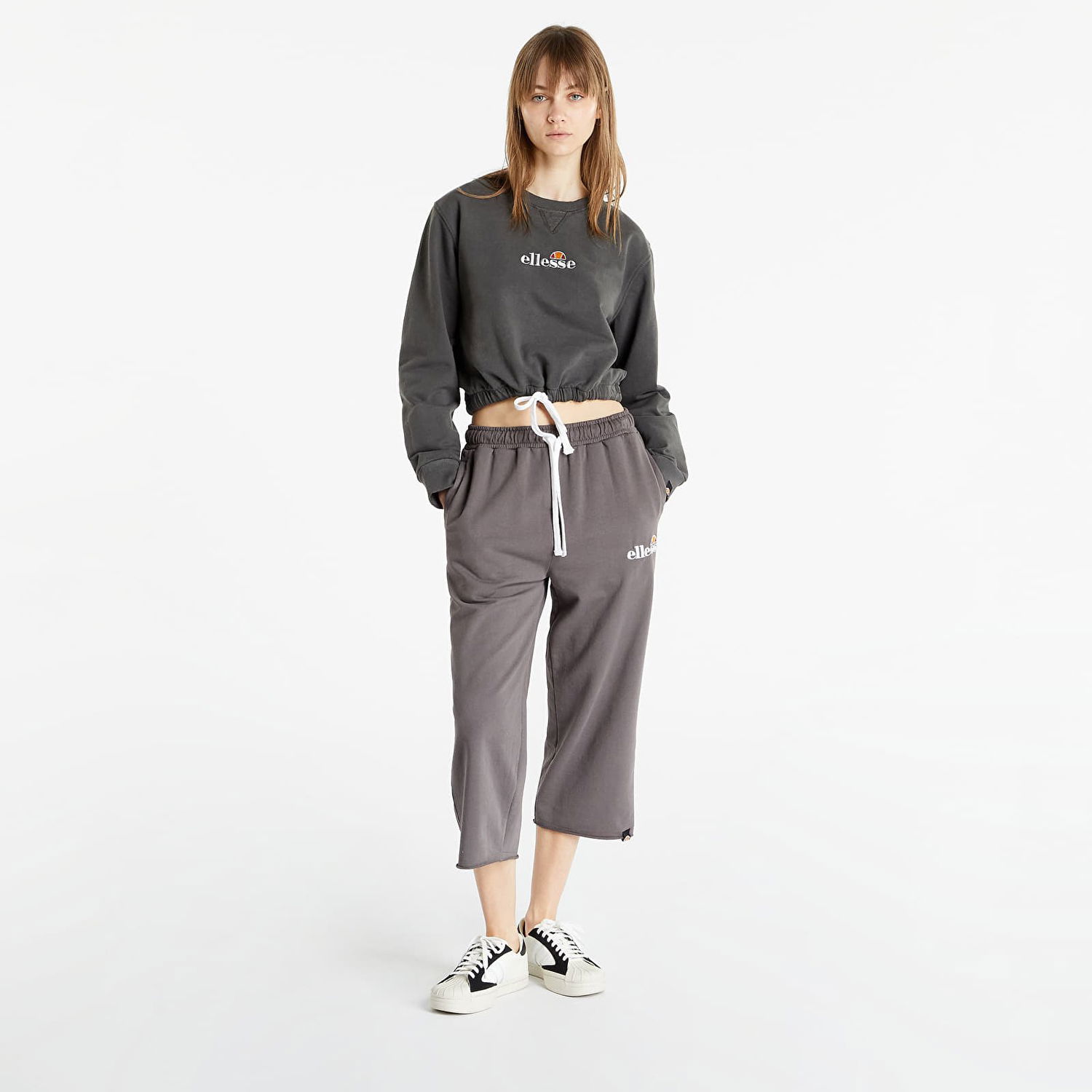 Tepláky Ellesse Taran Cropped Jog Pant Šedá | SGM14012011, 0