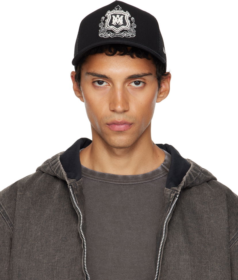 Šiltovka AMIRI AMIRI MA Crest Trucker Cap Čierna | AMHATR1037