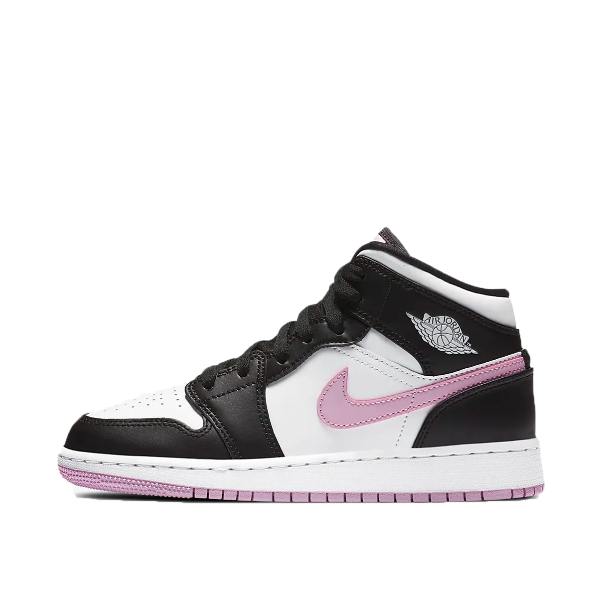 Air Jordan 1 Mid GS "White Light Arctic Pink"