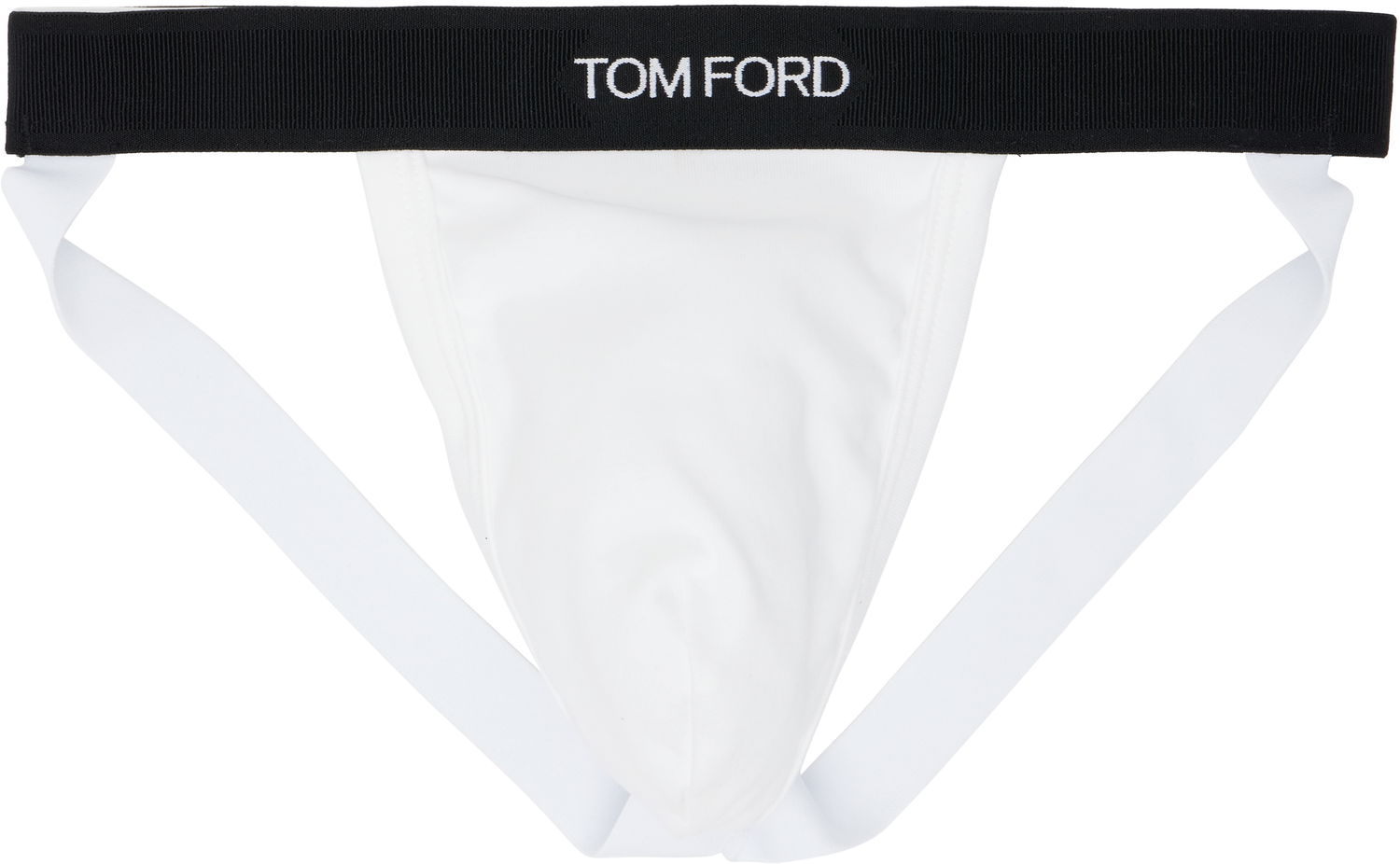 Spodná bielizeň a ponožky Tom Ford TOM FORD Cotton Jock Strap Biela | T4LC61040, 0