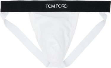 Spodná bielizeň a ponožky Tom Ford TOM FORD Cotton Jock Strap Biela | T4LC61040, 0