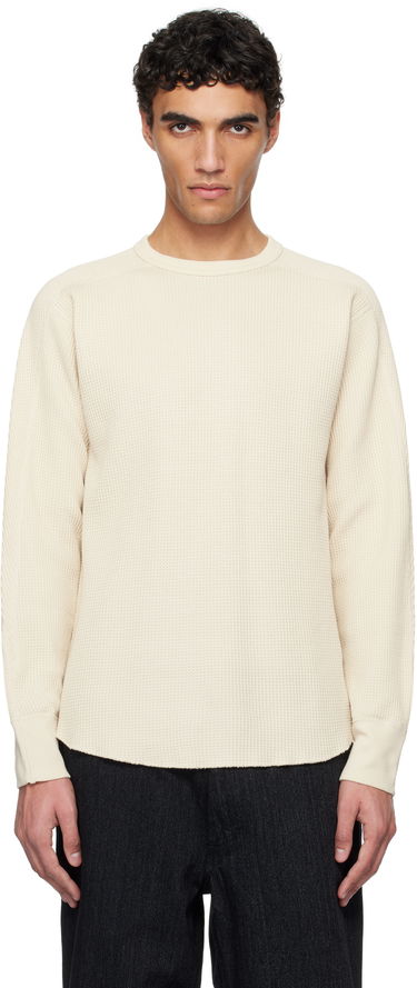 Sveter NANAMICA nanamica Crew Neck Thermal Sweat T-Shirt Béžová | S25SH102U, 0