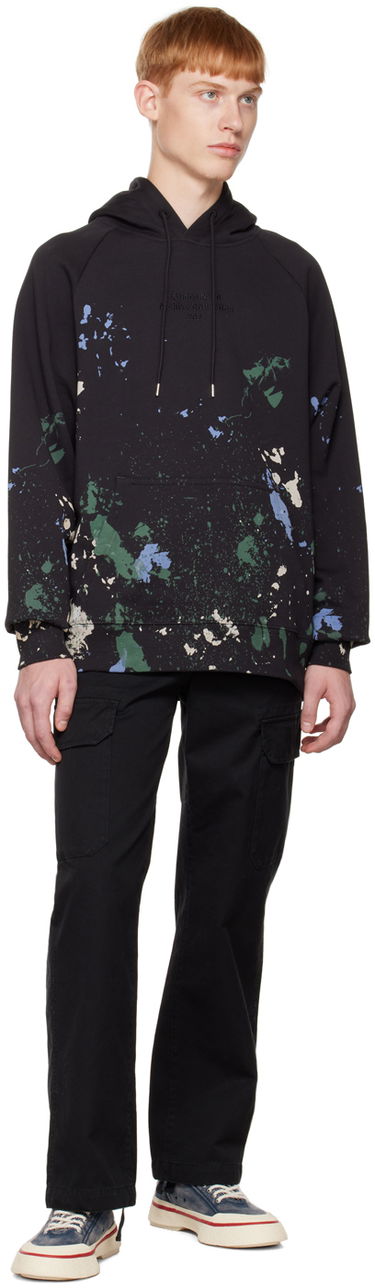 Mikina Études Paint Splatter Print Hoodie Čierna | H22MM271OC14AT, 3