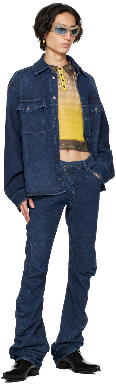 Bunda Ottolinger Ottolinger Denim Buttoned Shirt Modrá | 1700408, 3
